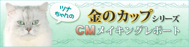 金のカップシリーズ ツナちゃんのCMメイキングレポート
