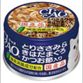 CIAO ホワイティ とりささみ＆きはだまぐろ　かつお節入り