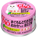 CIAO まぐろ＆とりささみ　おかか入り　ほたて味
