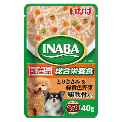 最旬トレンドパンツペット用品INABAパウチ とりささみ&緑黄色野菜 | 商品情報 - いなばペットフード