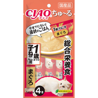 CIAO ちゅ～る 総合栄養食 1歳までの子ねこ用 まぐろ | 商品情報