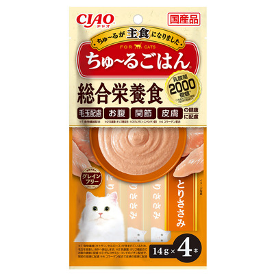 ちゅ～るごはん とりささみ | 商品情報 - キャットフード - | いなば