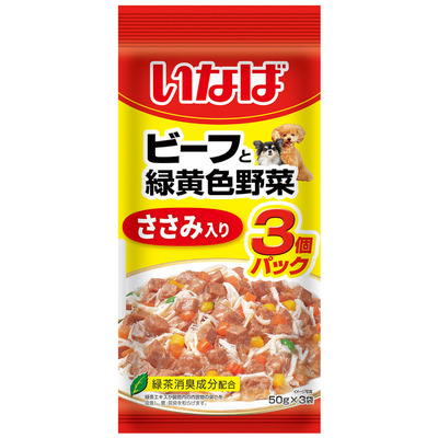 【わけあり】いなば　ささみと緑黄色野菜ビーフと緑黄色野菜など70g×3入×39個