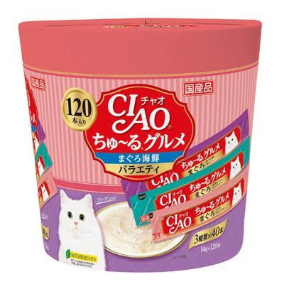 CIAO ちゅ～る 120本入り ちゅ～るグルメ まぐろ海鮮バラエティ | 商品 ...