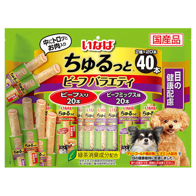 ちゅるっと 40本入り ビーフバラエティ 目の健康配慮 | 商品情報