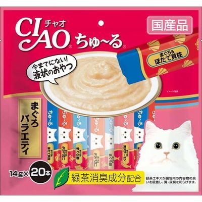 チャオ ちゅ～る まぐろバラエティ バラ 120本ちゅーる　猫用　おやつ　いなば