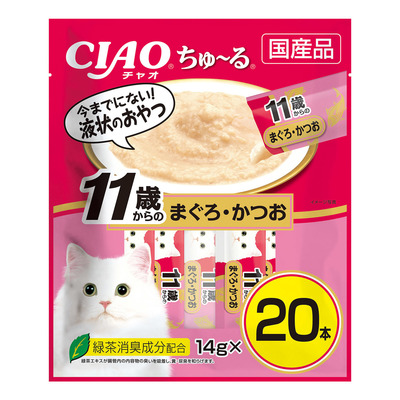 CIAO ちゅ～る 20本11歳からのまぐろ・かつお | 商品情報