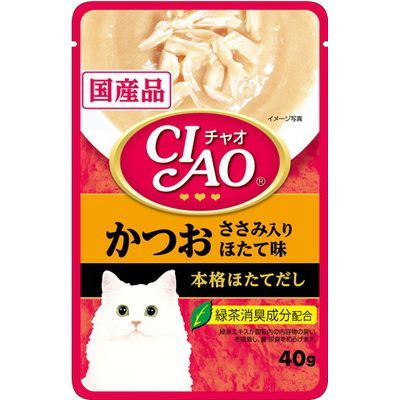 CIAO パウチ かつお ささみ入り ほたて味 | 商品情報 - キャットフード 