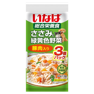 いなば 低脂肪ごはん 総合栄養食 とりささみ&緑黄色野菜 50g×155個セット