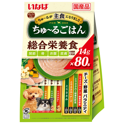 いなば ちゅ～るごはん 80本入り ビーフ・野菜バラエティ | 商品情報