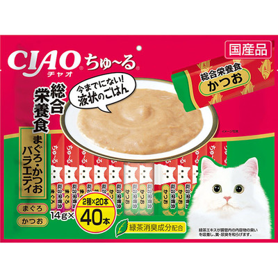 CIAO ちゅ～る 40本入り 総合栄養食 まぐろ・かつおバラエティ | 商品