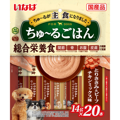 ちゅ～るごはん 20本入りとりささみ＆ビーフ チキンミックス味 | 商品