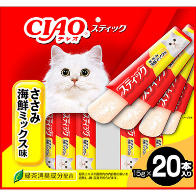 CIAO スティック 20本入り まぐろ 海鮮ミックス味 | 商品情報 