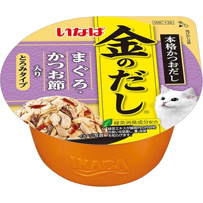 新品／いなば 金のだしカップ 127個セット＋おまけ 金のだしカップ まぐろ・かつお節入り | 商品情報 - キャットフード