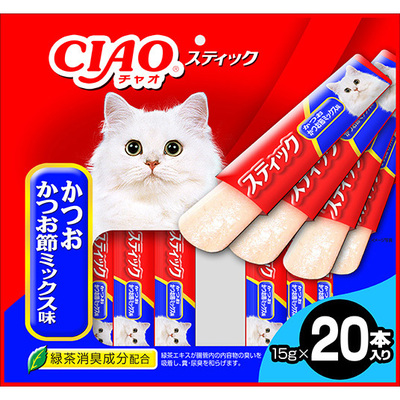 CIAO スティック 20本入り かつお かつお節ミックス味 | 商品情報 ...