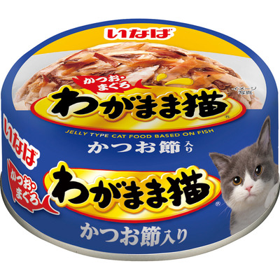 いなば Bigマルウオ かつお・まぐろ かつお節入り 80g ×48個（2