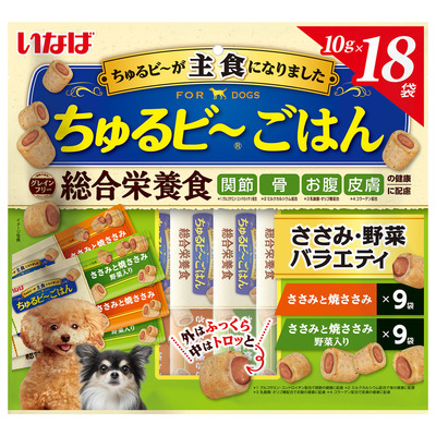 ちゅるビ〜ごはん 18袋 ささみ・野菜バラエティ | 商品情報