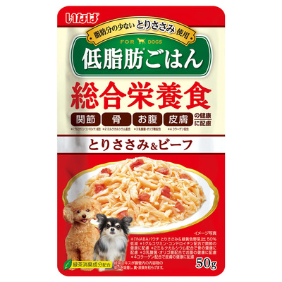 いなば 低脂肪ごはん 総合栄養食 とりささみ&緑黄色野菜 50g×155個セット